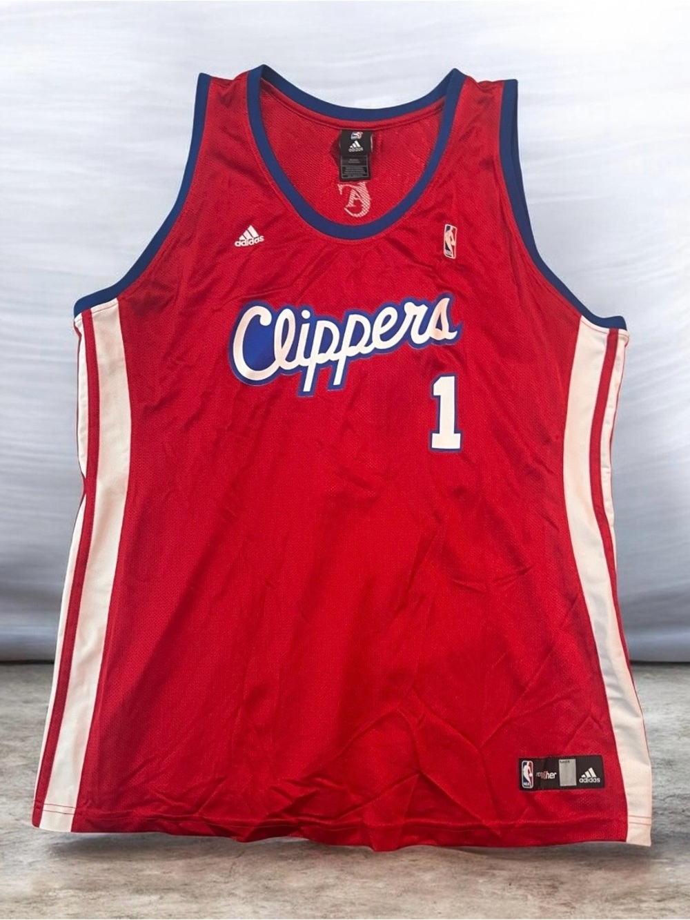 2008-2011 Adidas Los Angeles Clippers Baron Davis #1 basketball jersey, 2XL